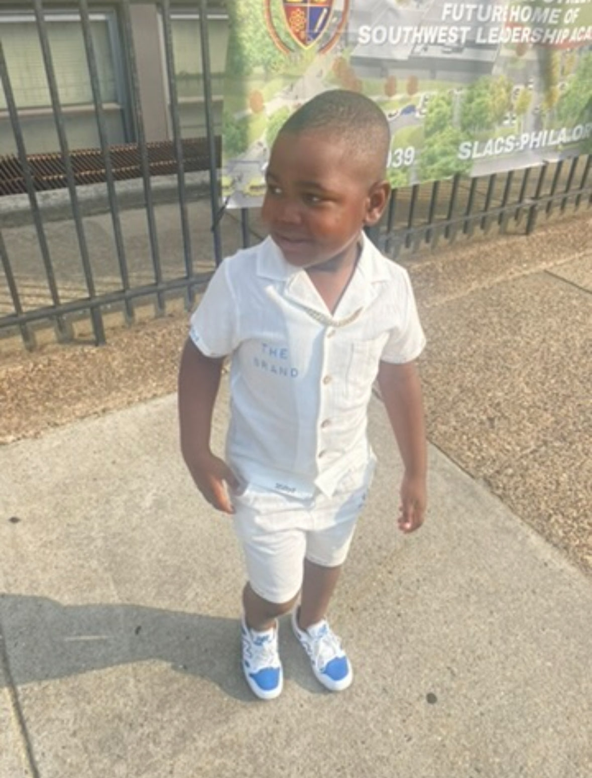Boys linen shorts set by the 2fifty2 brand