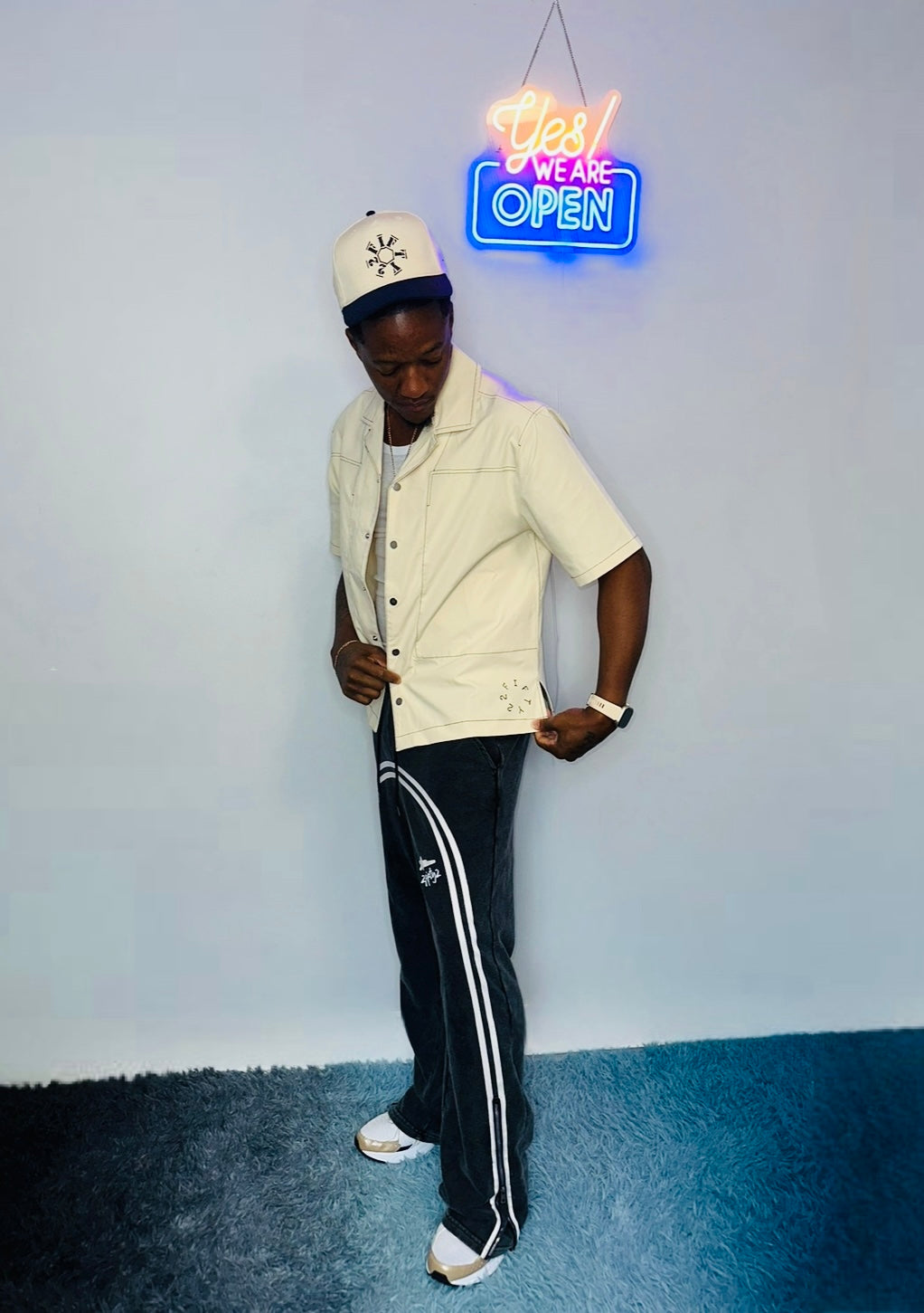 Men’s boxy button down shirt by The 2Fifty2 Brand