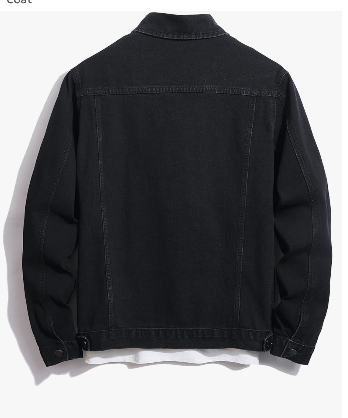Men’s black denim jean jacket