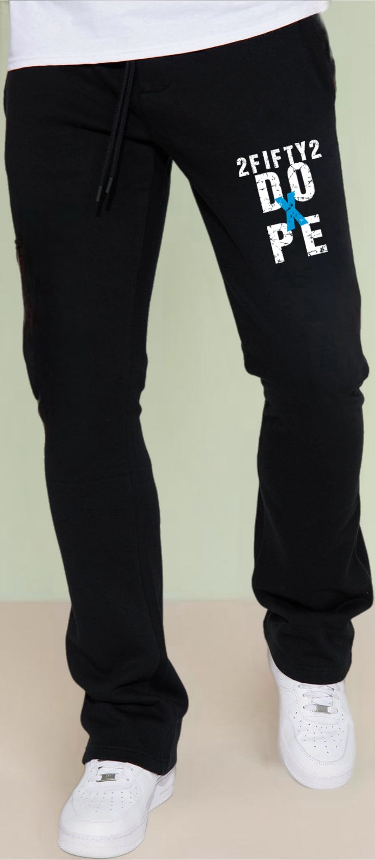 Plus size Flare jogger sweat pants by 2fifty2