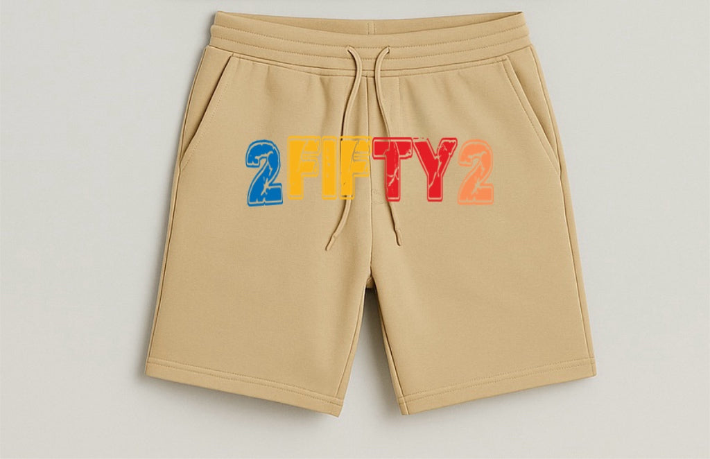 Plus size Men’s Beige Splash short set by the 2fifty2 brand