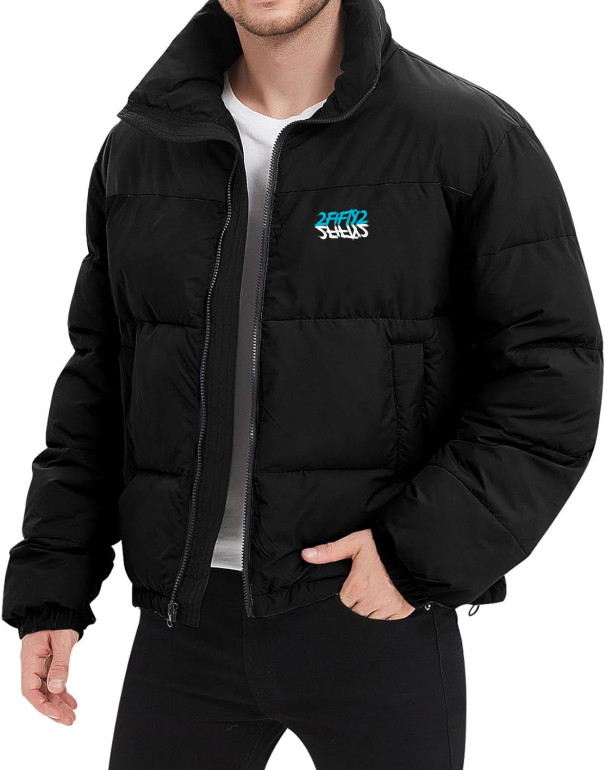 Men’s hood less puffer coat
