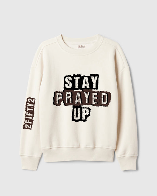 Plus size Unisex “stay prayed up” Crew sweatshirt