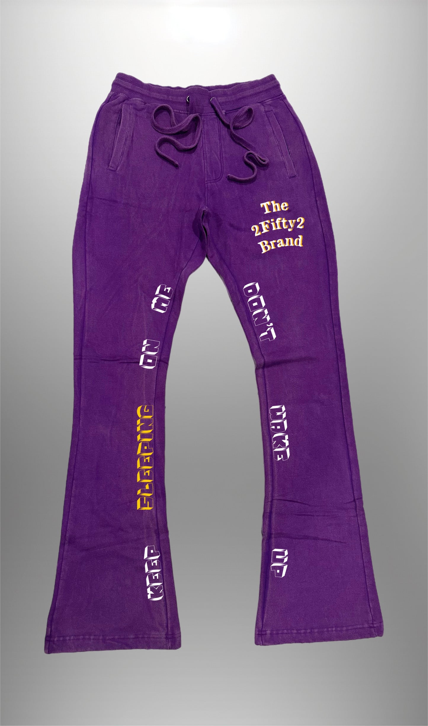 Plus size Unisex stacked sweat pants by 2fifty2
