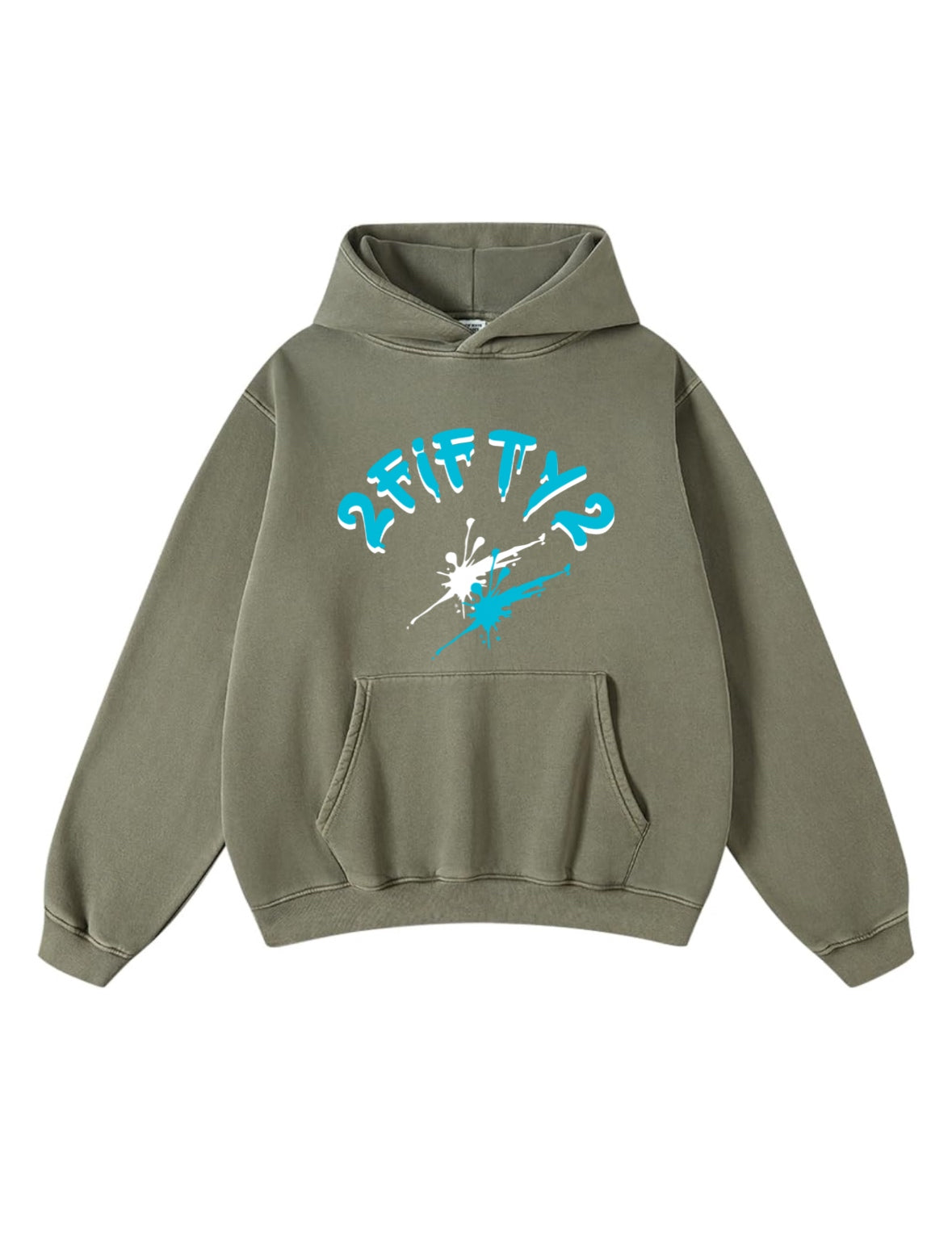 Men’s acid wash spalsh hoodie by 2fifty2