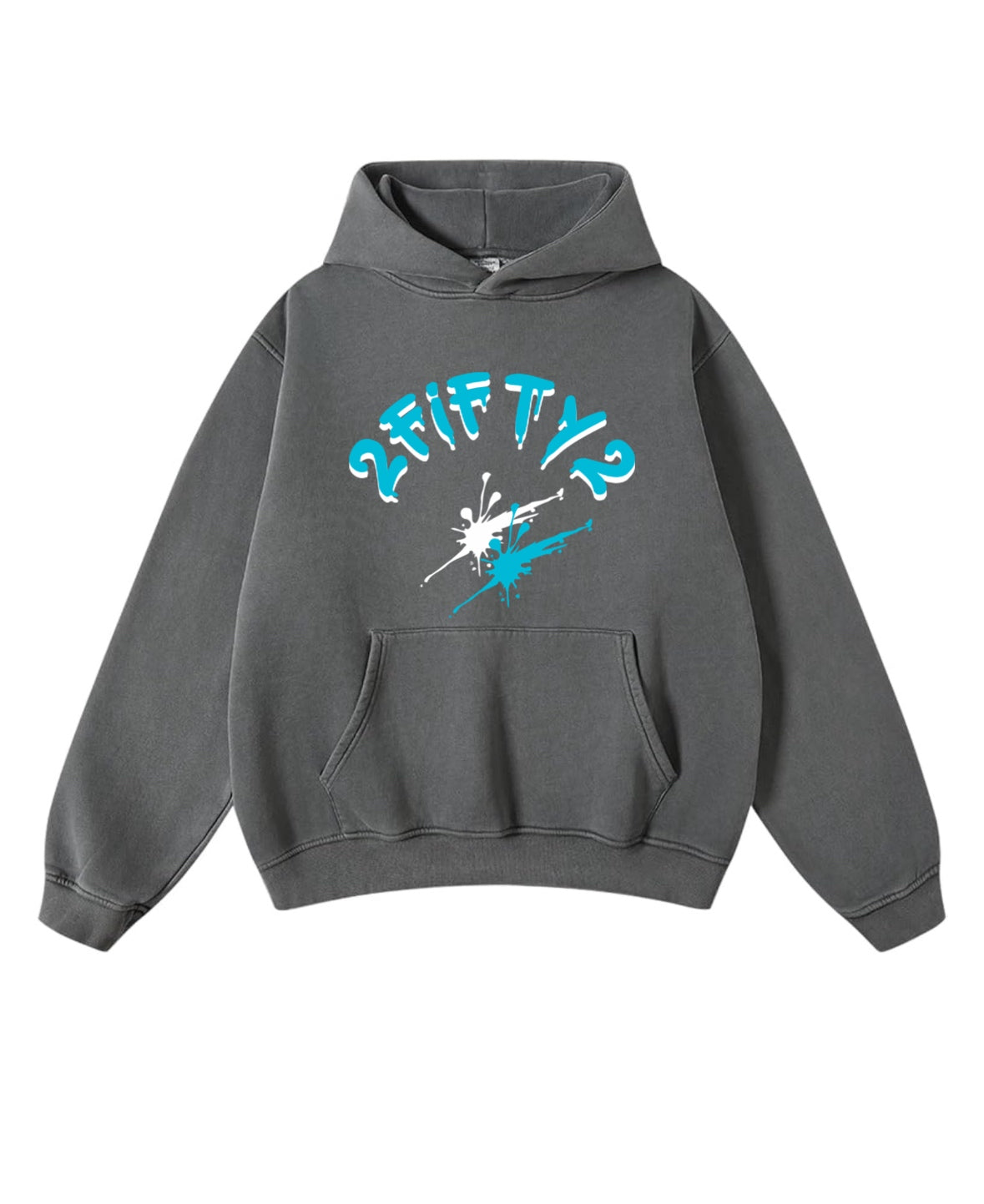 Men’s acid wash spalsh hoodie by 2fifty2