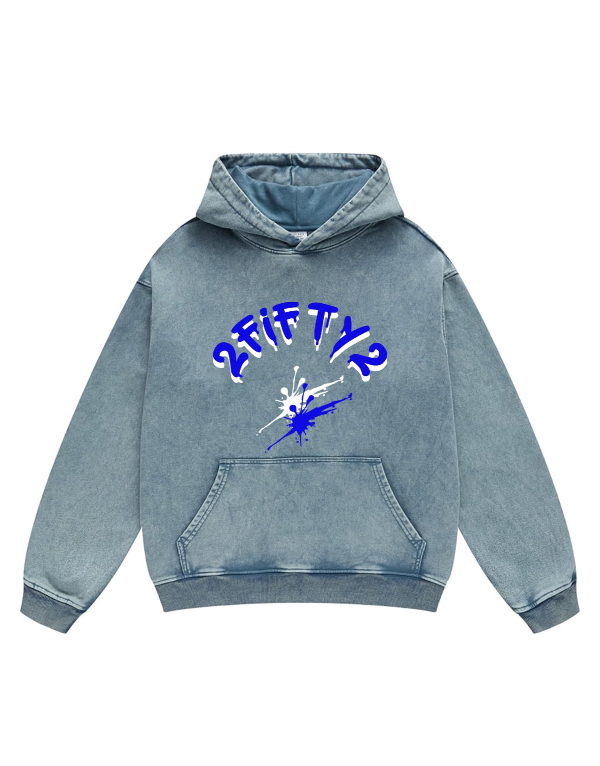 Men’s acid wash spalsh hoodie by 2fifty2