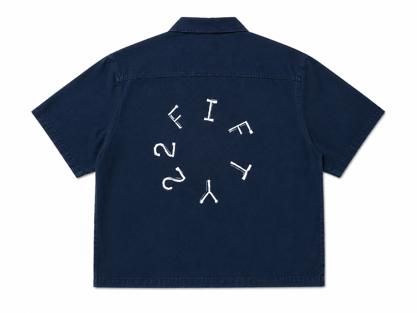 Men’s boxy Blue button down shirt by The 2Fifty2 Brand