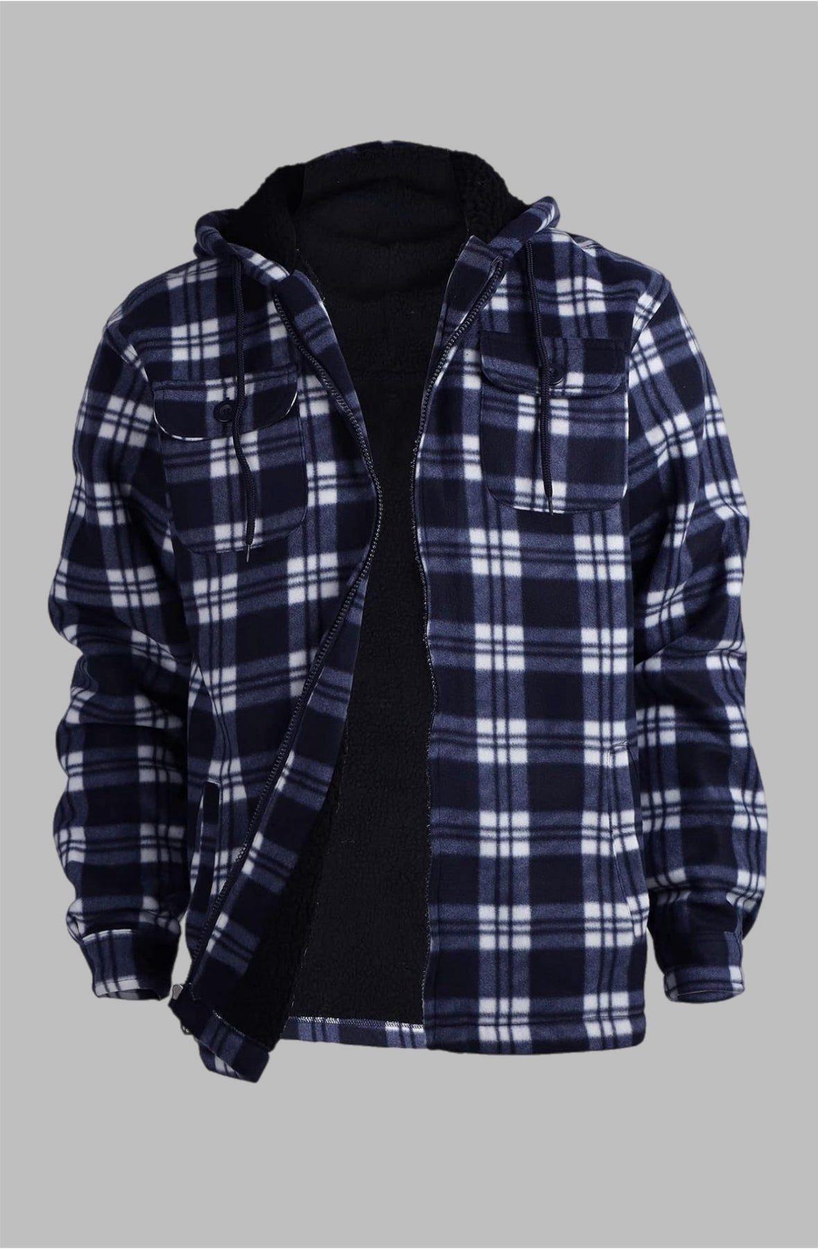 Men’s heavy plaid flannel jacket