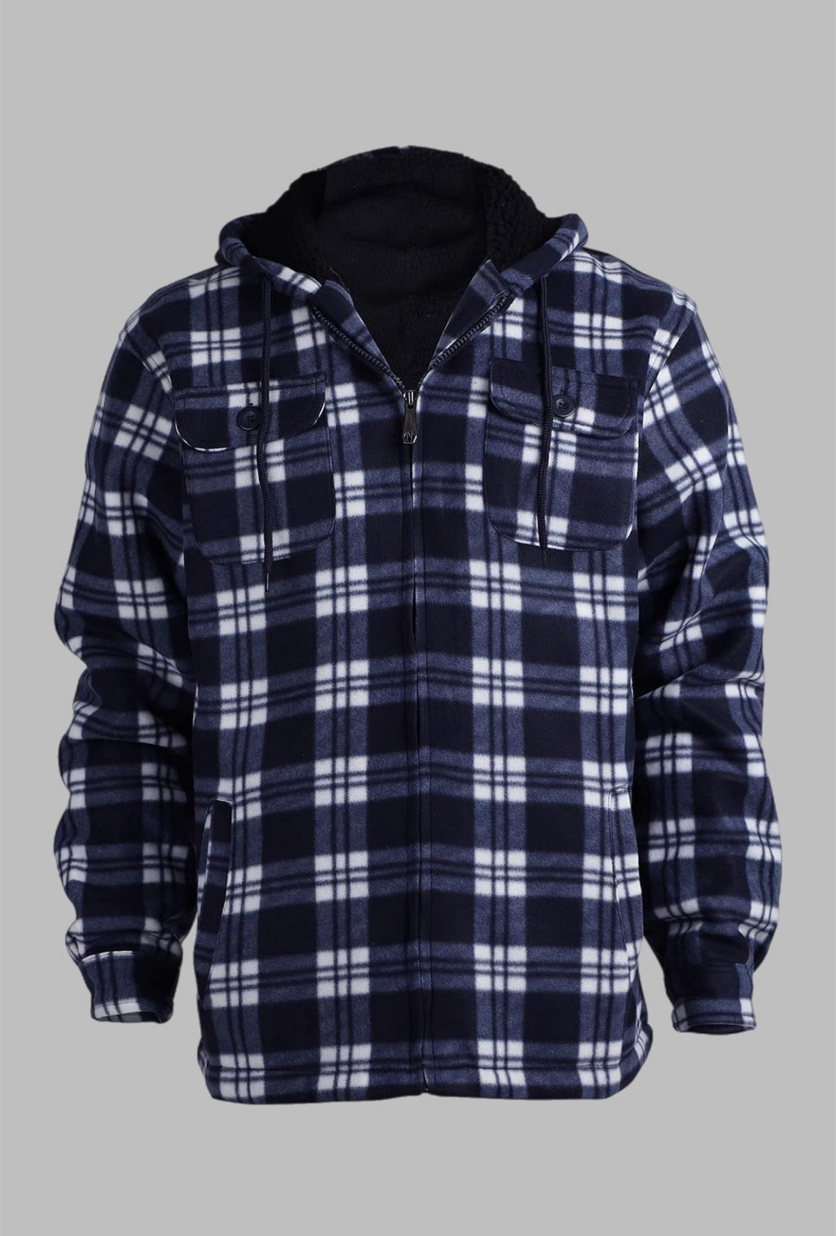 Men’s heavy plaid flannel jacket