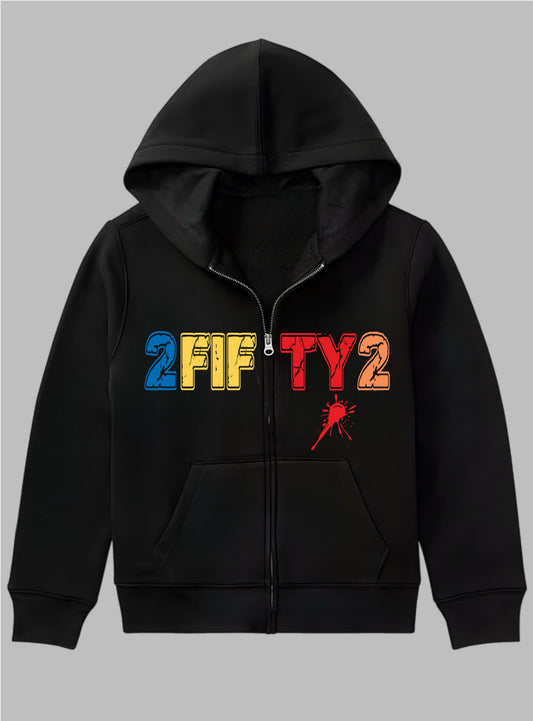 Unisex color block Zip up hoodie by The 2fifty2 brand