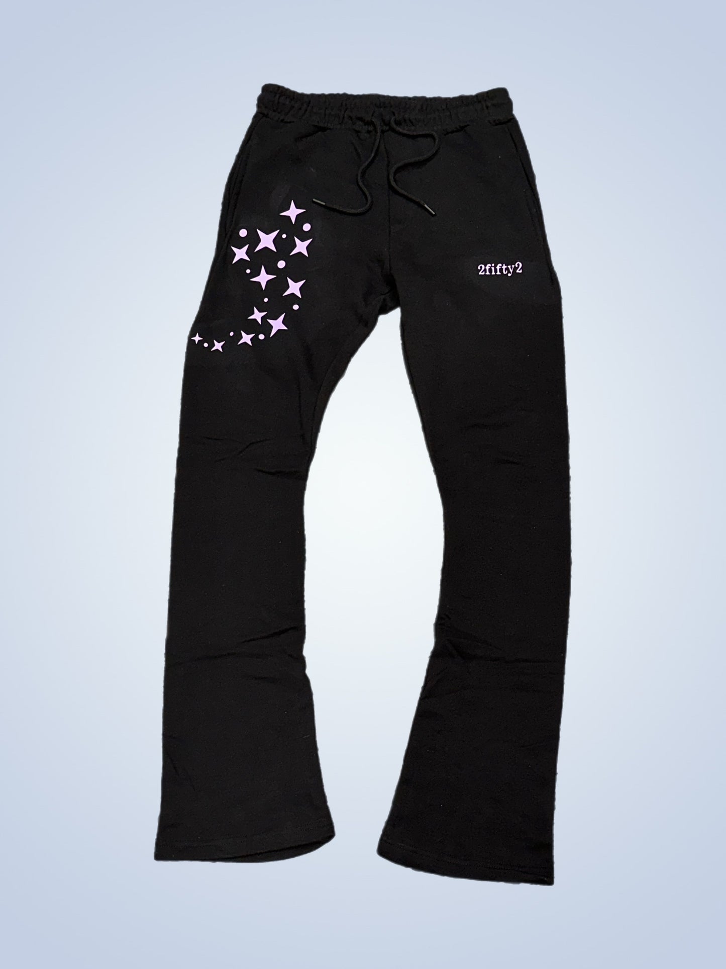 Unisex Plus size stacked star sweat pants by 2fifty2