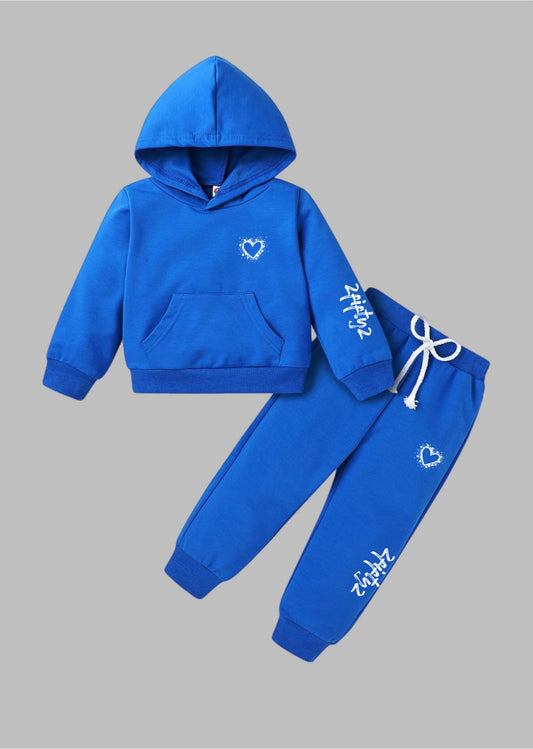 Toddler Unisex heart jogger sweatsuit by The 2Fifty2 Brand