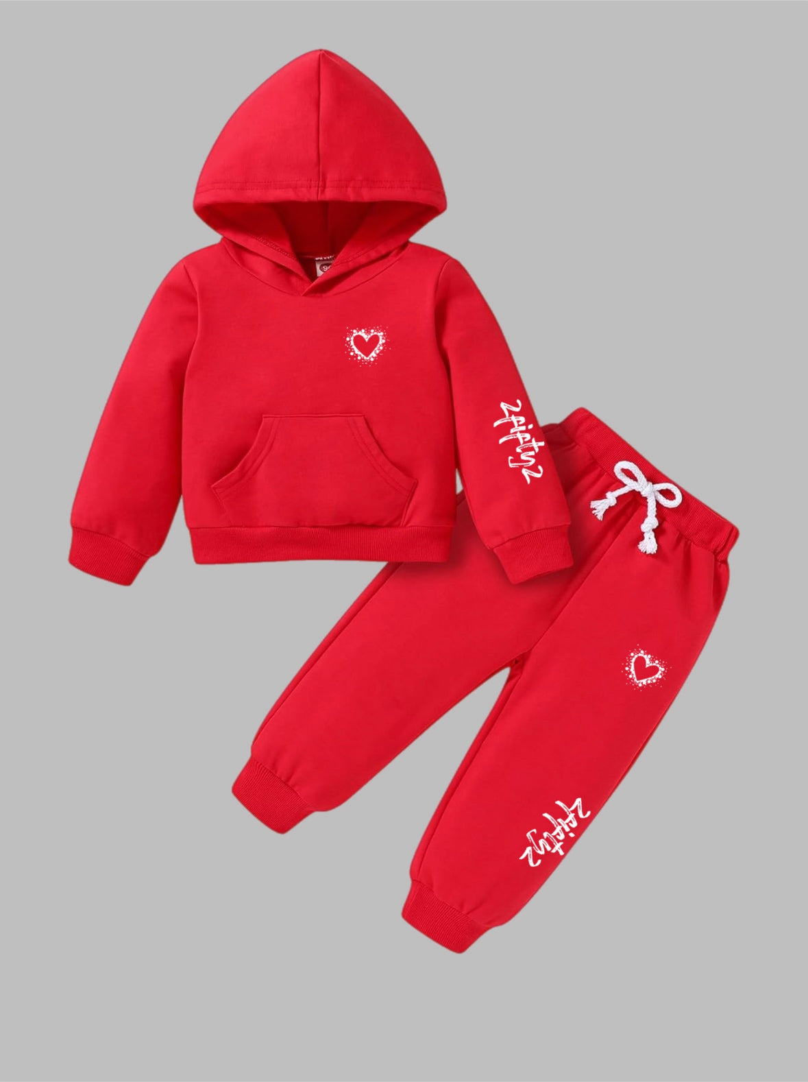 Toddler Unisex heart jogger sweatsuit by The 2Fifty2 Brand