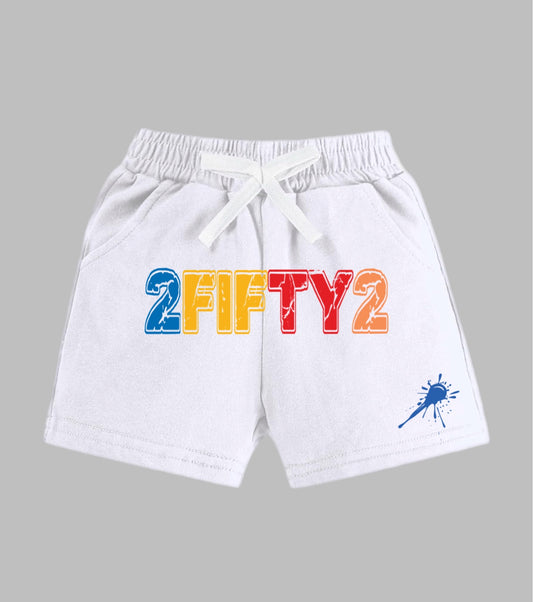 Toddler white 2Fifty2 Splash sweat shorts