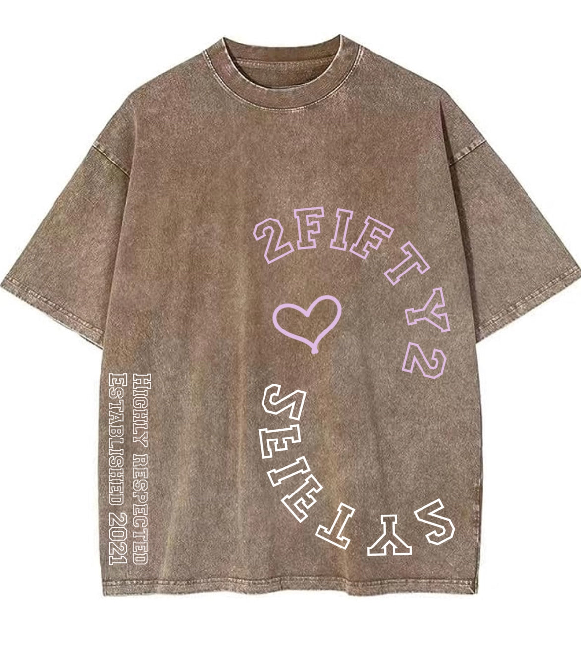 Men’s oversized acid wash tee