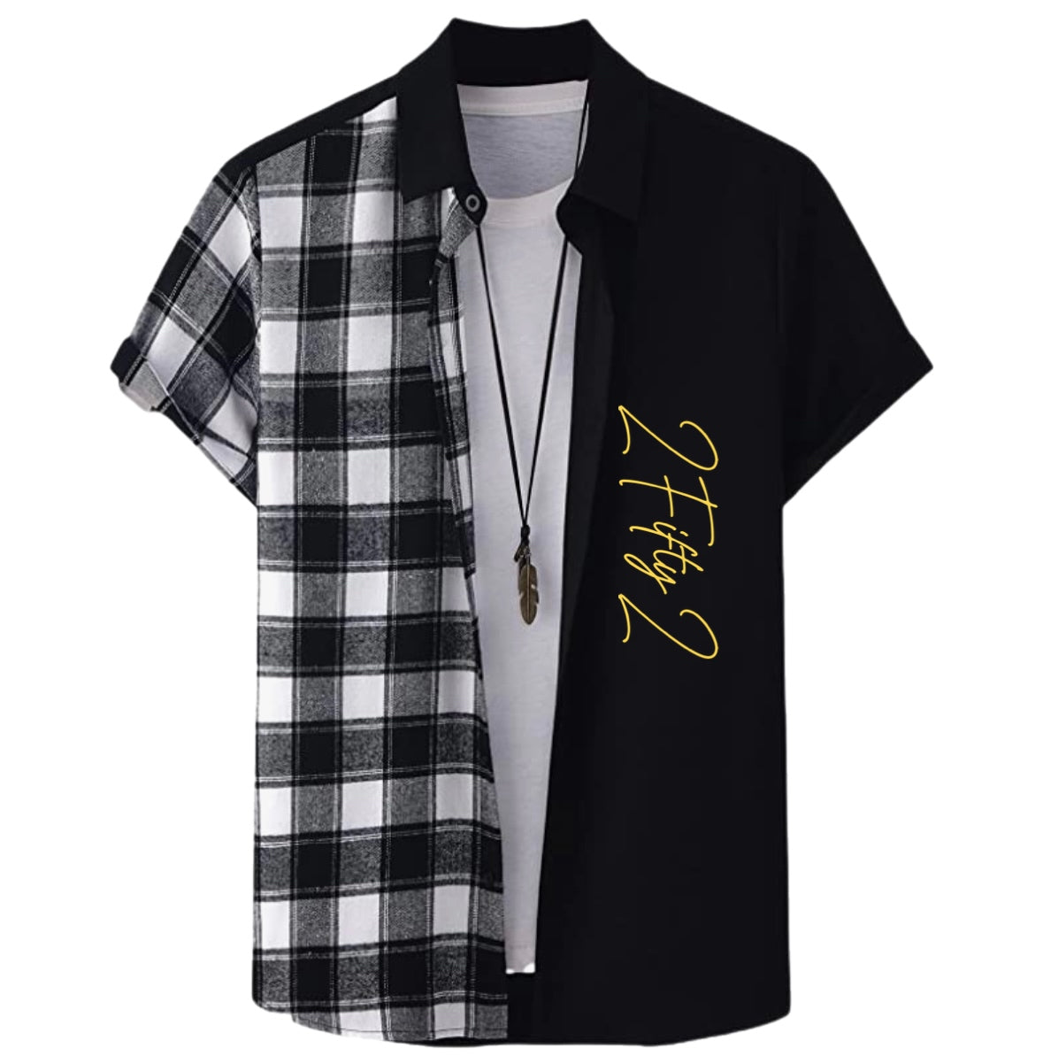Men’s plaid button down shirt