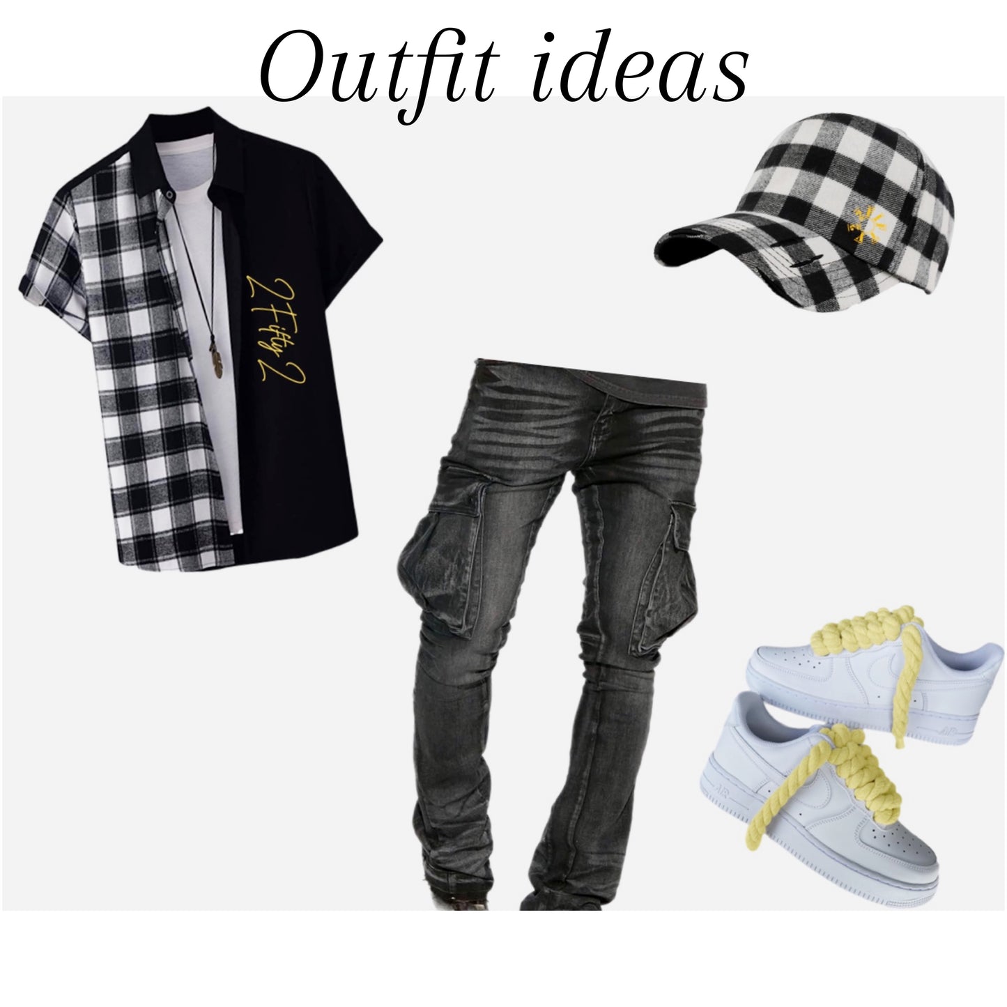 Men’s plaid button down shirt