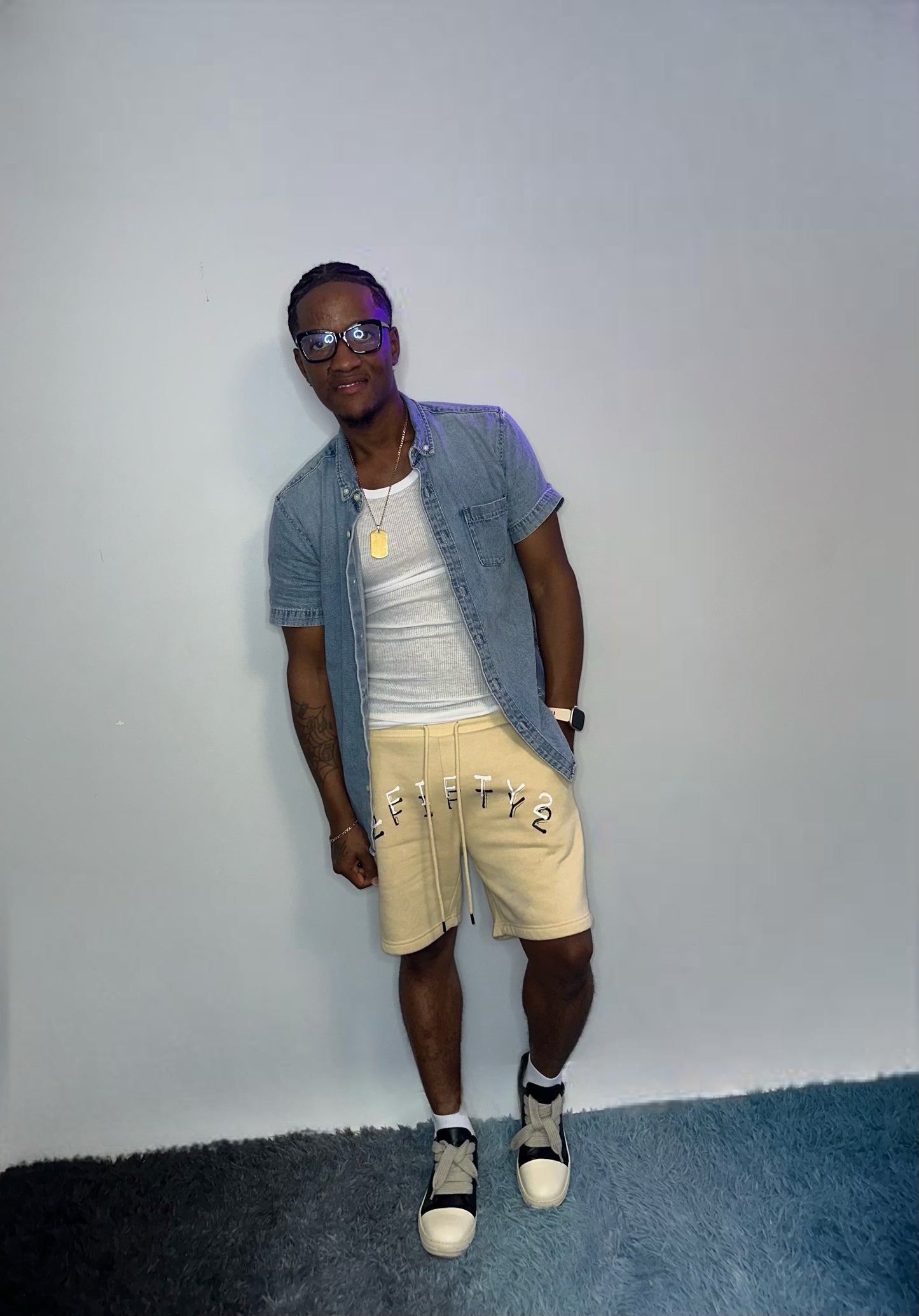 Men’s denim button down shirt by The 2Fifty2 Brand