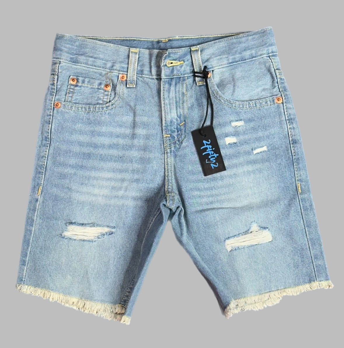 Boys/teens 2fifty2 brand distressed denim jean shorts