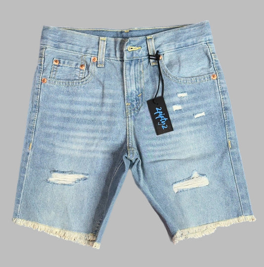 Boys/teens 2fifty2 brand distressed denim jean shorts