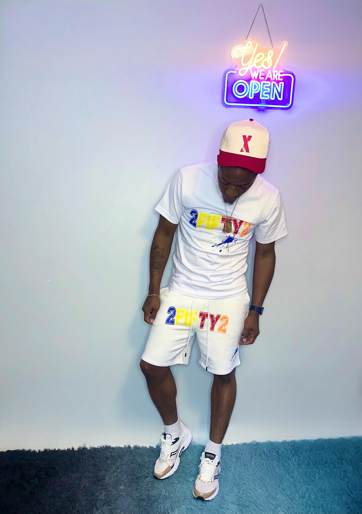 Heavy weight 2Fifty2 Brand splash tee shirt