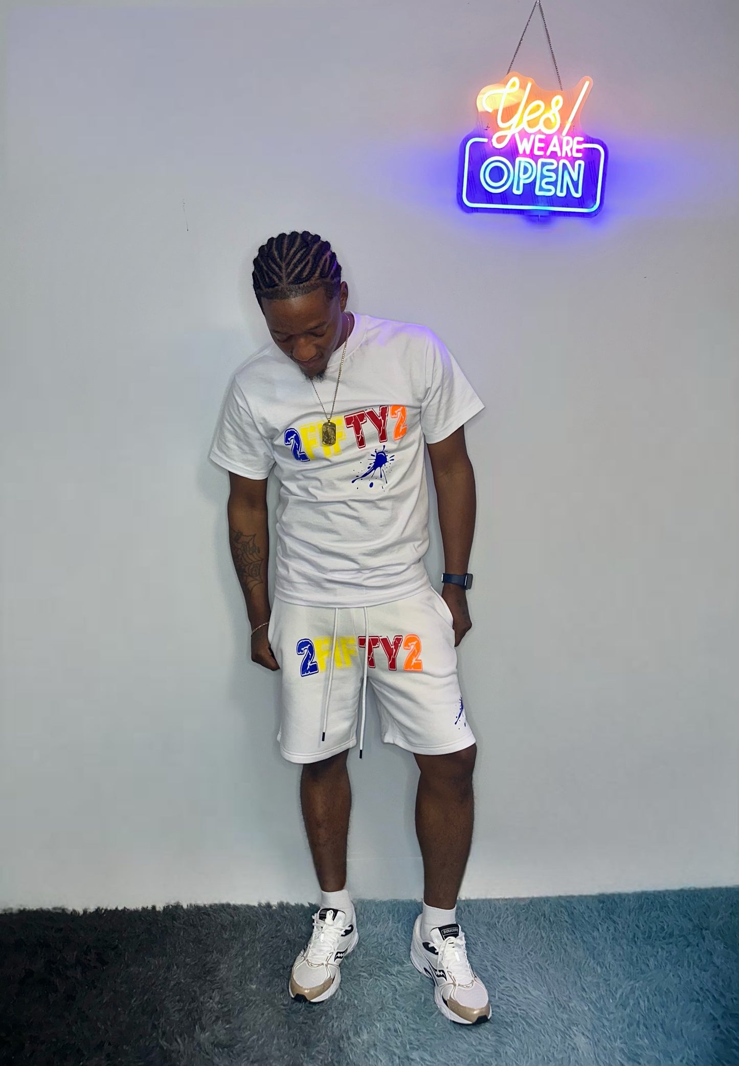 Heavy weight 2Fifty2 Brand splash tee shirt