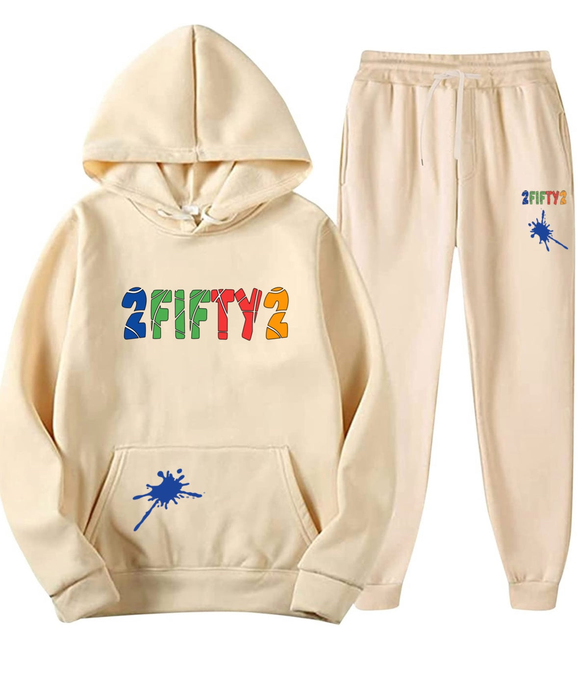 Plus size Mens sweatsuit jogger set (Multi color)