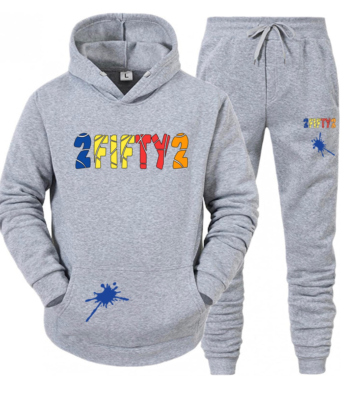 Plus size Mens sweatsuit / jogger set (Multi color) - 2fifty2