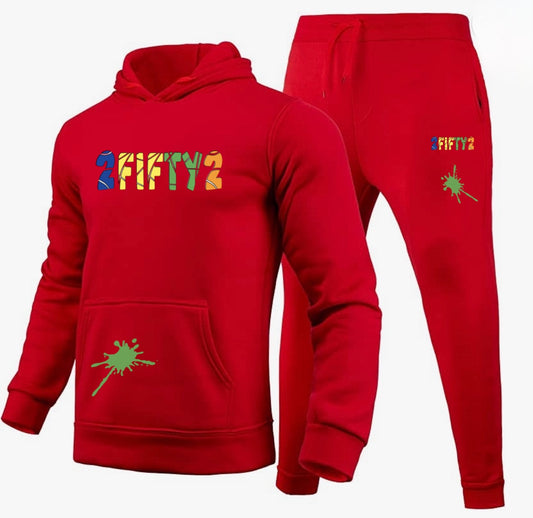 Plus size Mens sweatsuit jogger set (Multi color)