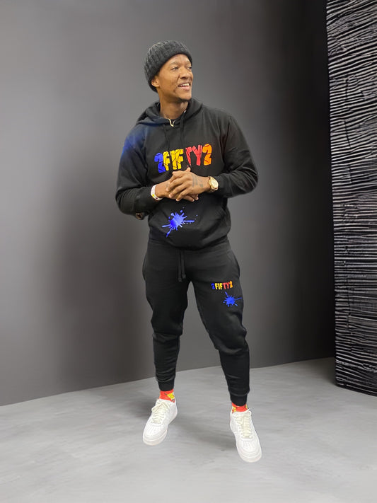 Plus size Mens sweatsuit / jogger set (Multi color) - 2fifty2