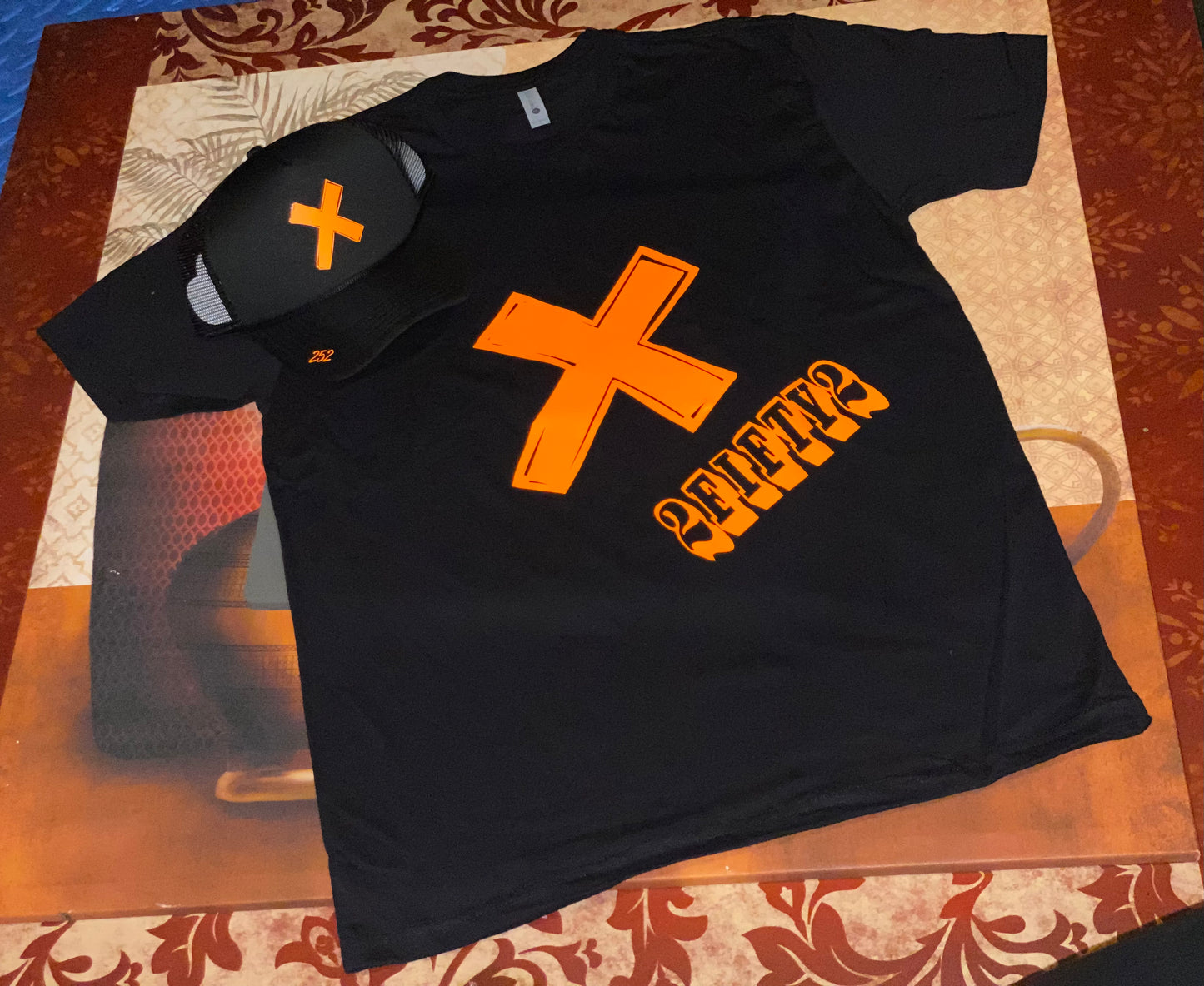 Black / Orange Trucker hat X - 2fifty2