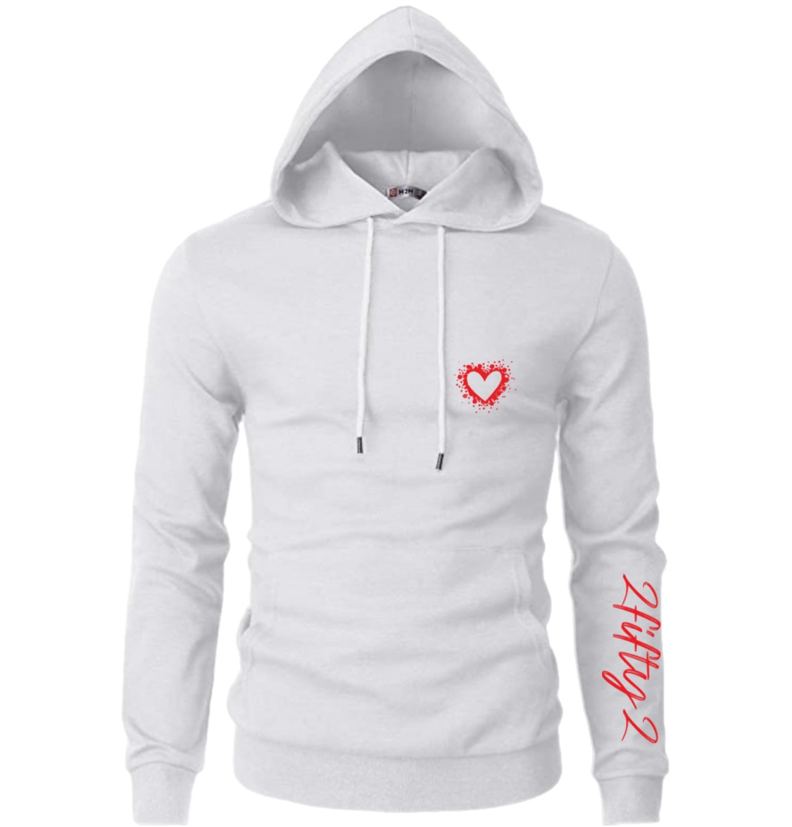 Mens Casual Slim Fit Double Cotton Fabric Long Sleeve Hoodie