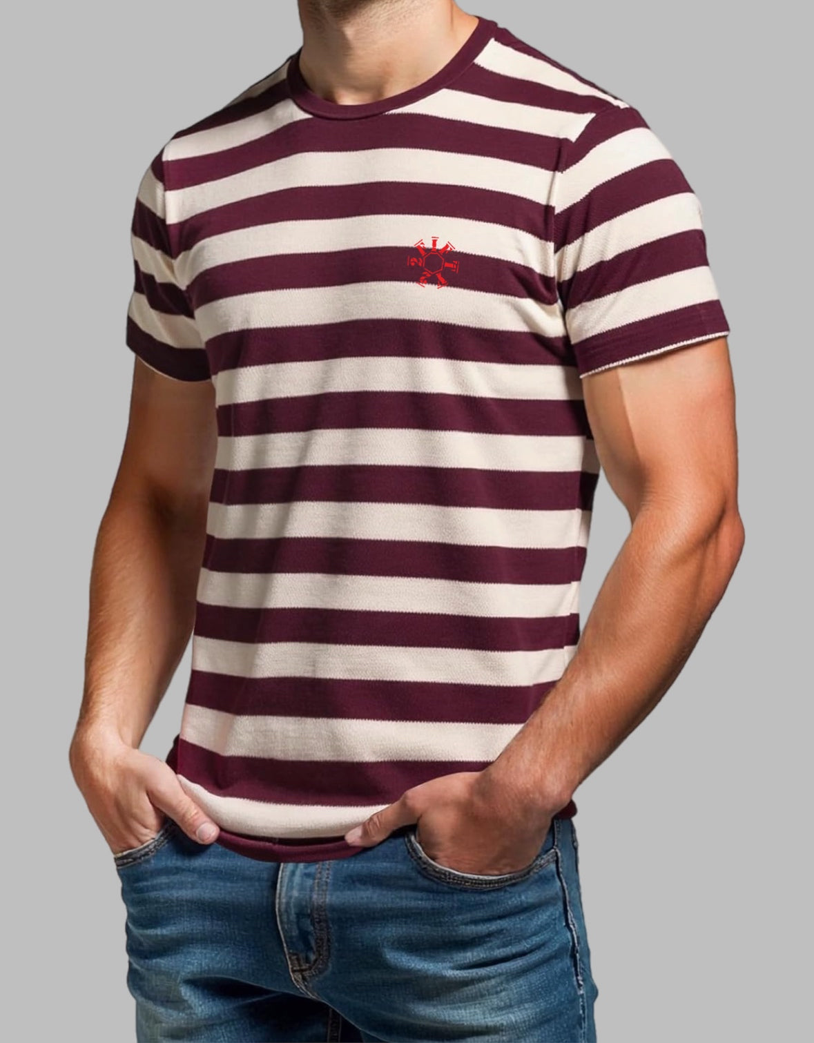 Men’s casual striped tee shirt