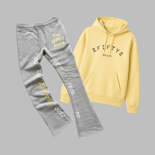 Plus size Unisex 2 piece flare bottoms jogger sweatsuit