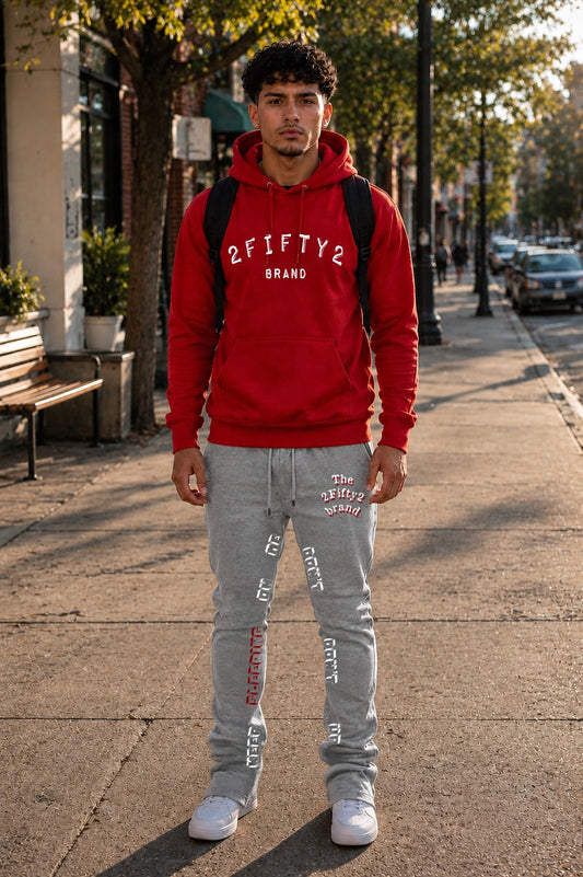 Men's 2 piece flare bottoms jogger sweatsuit