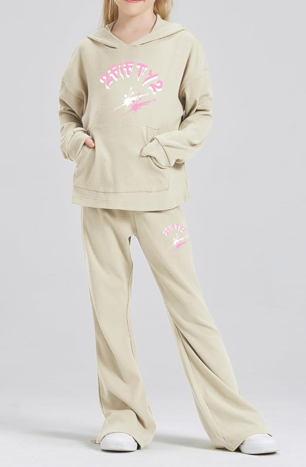 Girls flare bottoms 2 piece sweatsuit by 2fifty2