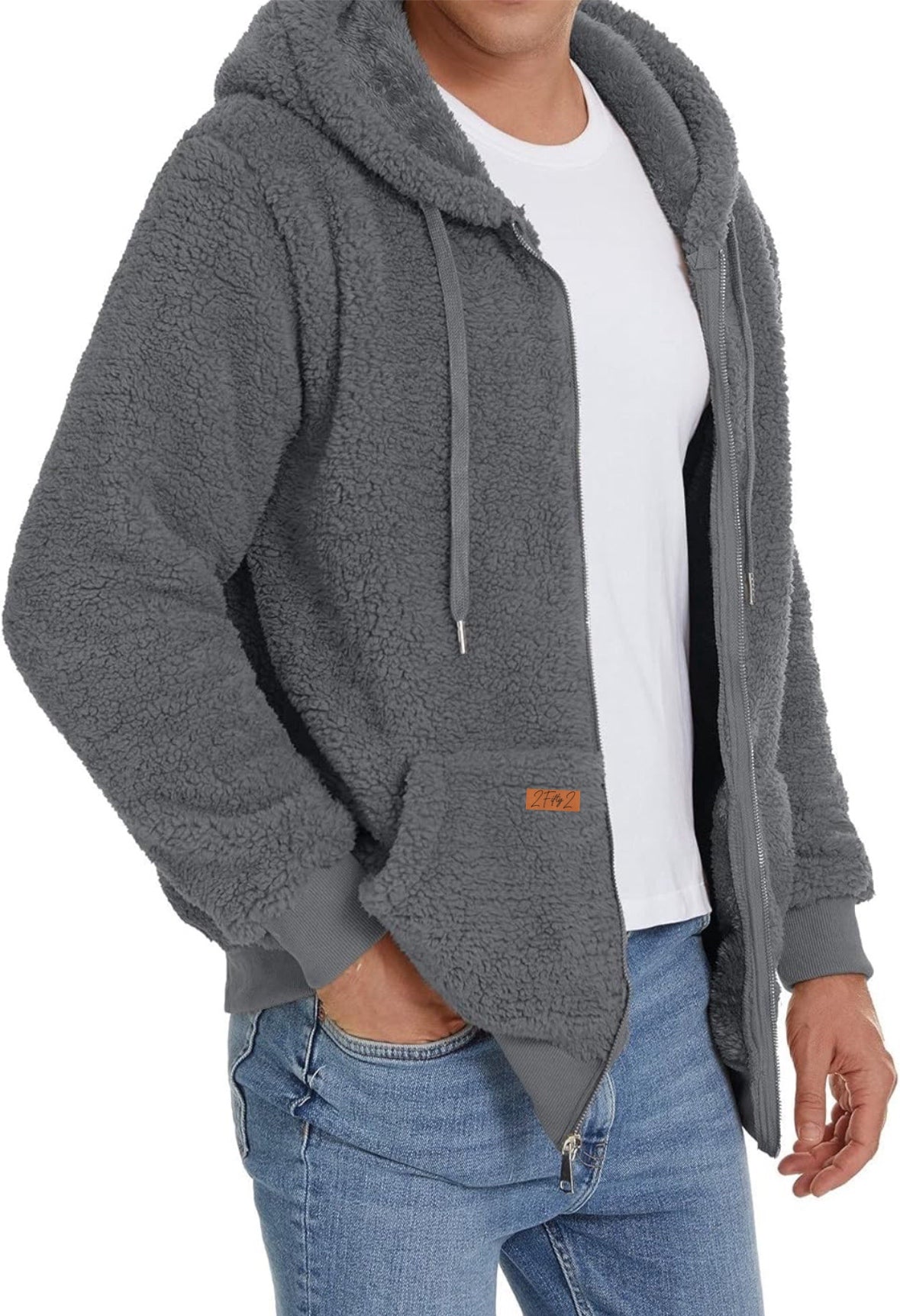 Men’s zip up Sherpa jacket