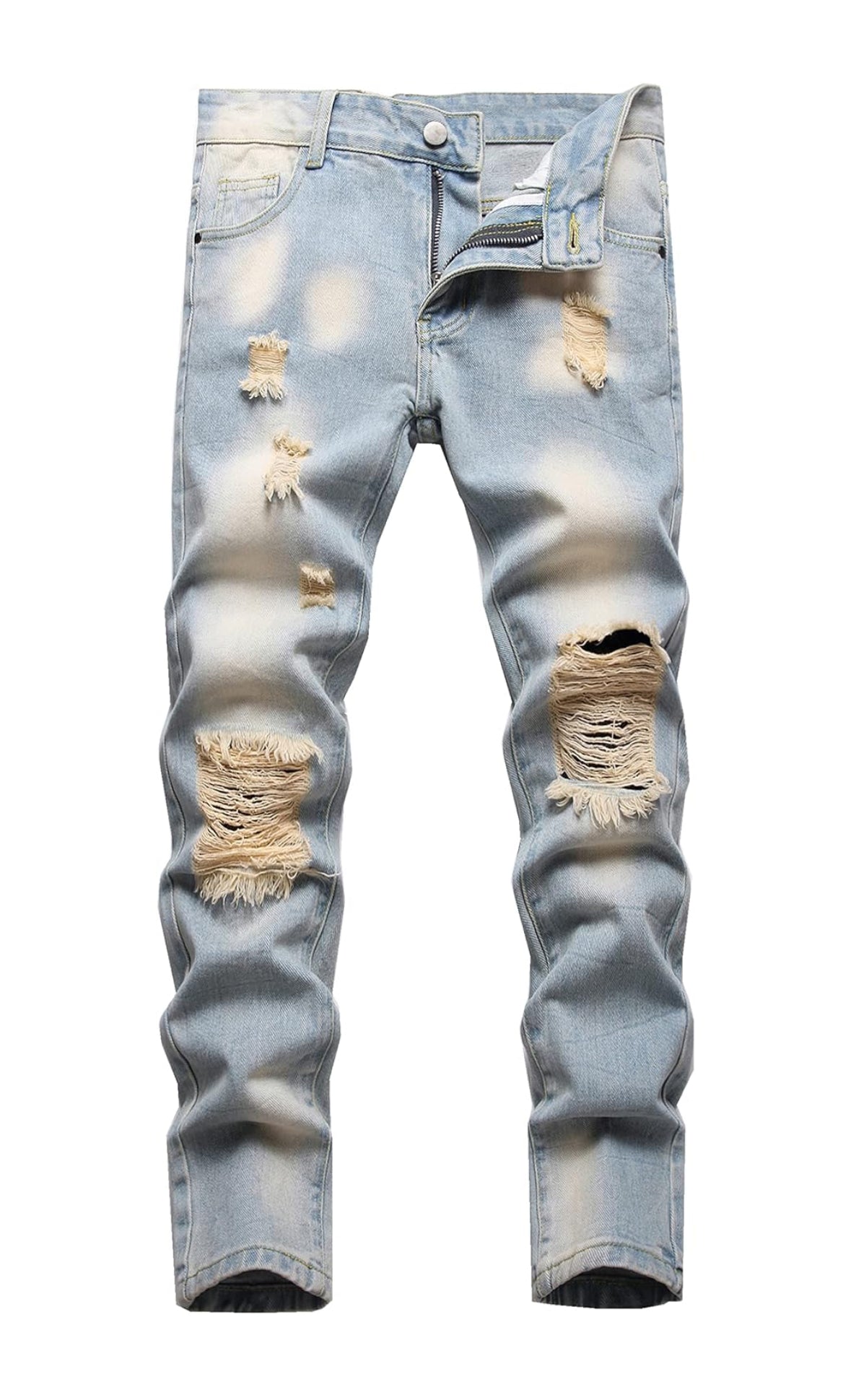 Boys skinny slim fit + distressed jeans by the 2fifty2 brand