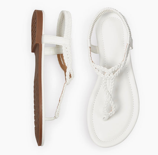 Women’s Flat Braided Thong Sandals