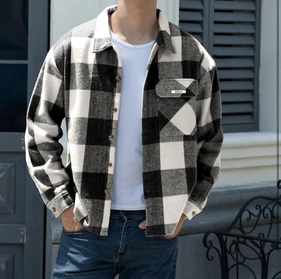 Mens flannel jacket by the 2fifty2 brand