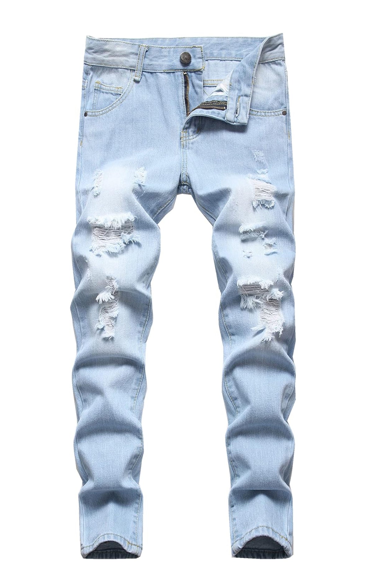 Boys skinny slim fit distressed jeans by the 2fifty2 brand