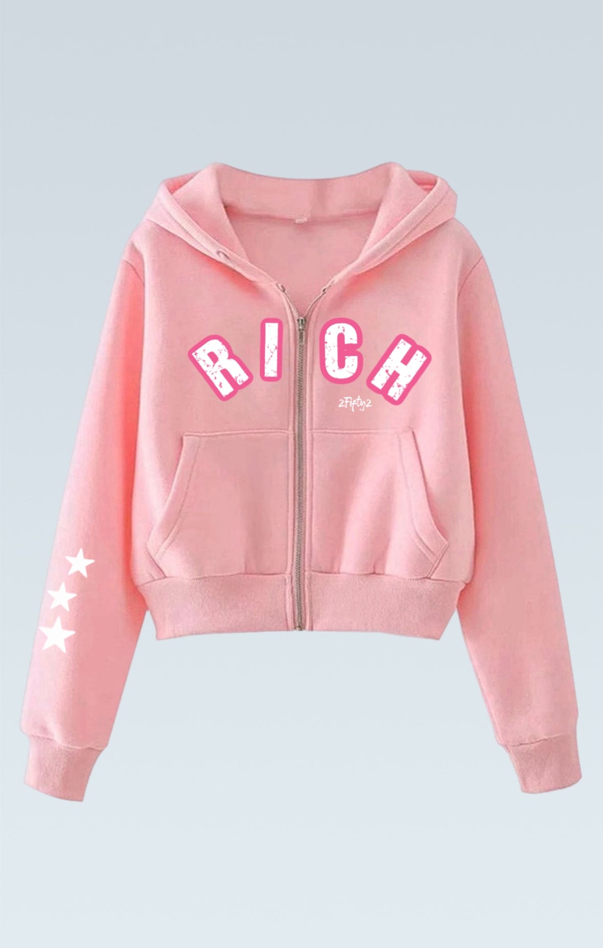 Women’s crop top “rich” 2fifty2 hoodie