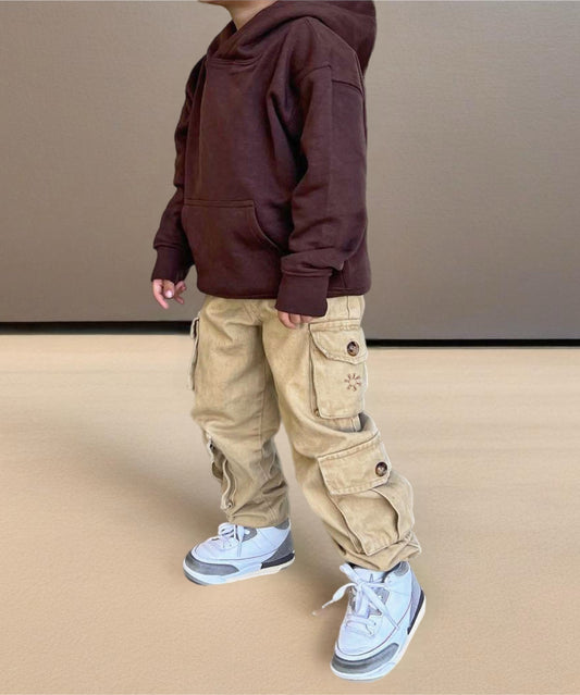 Boys tan cargo pants by the 2fifty2 brand