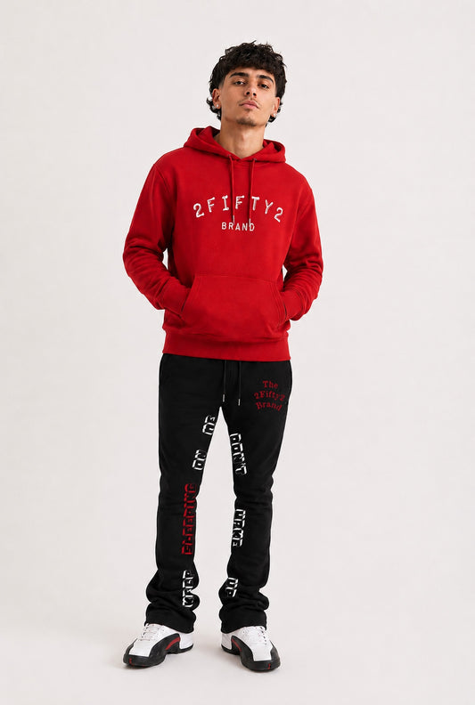 Men's 2 piece flare bottoms jogger sweatsuit