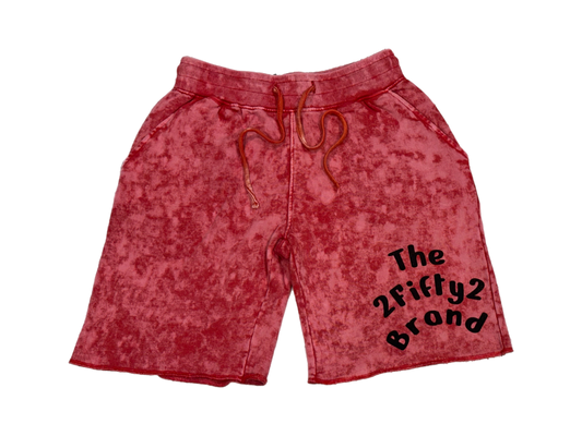 Mineral wash fleece sweat shorts