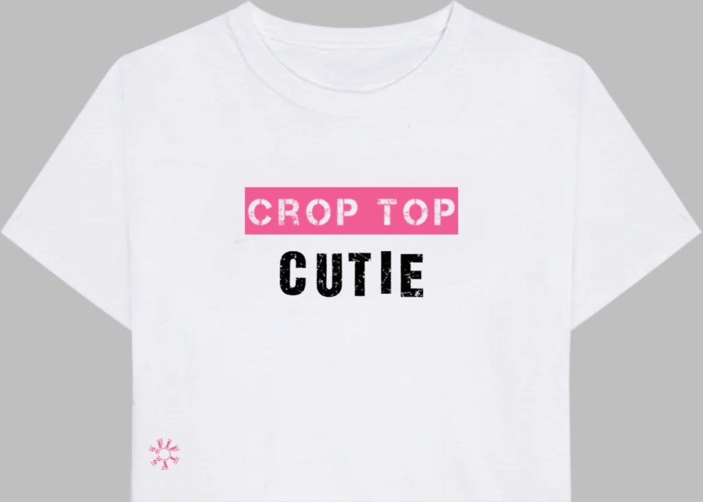 Girl’s crop top cutie tee