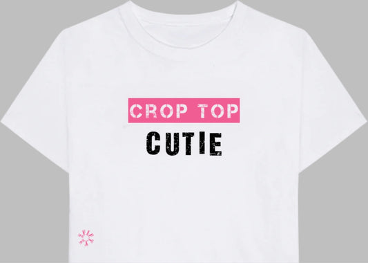 Girl’s crop top cutie tee