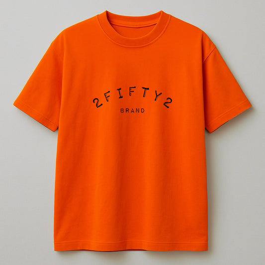 Plus size Men’s 2Fifty2 Brand orange tee
