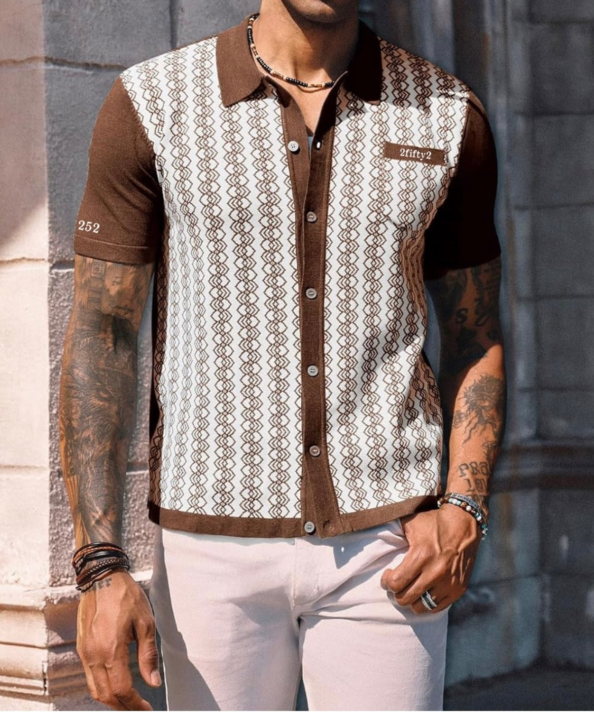 Men’s vintage polo button down shirt by 2fifty2